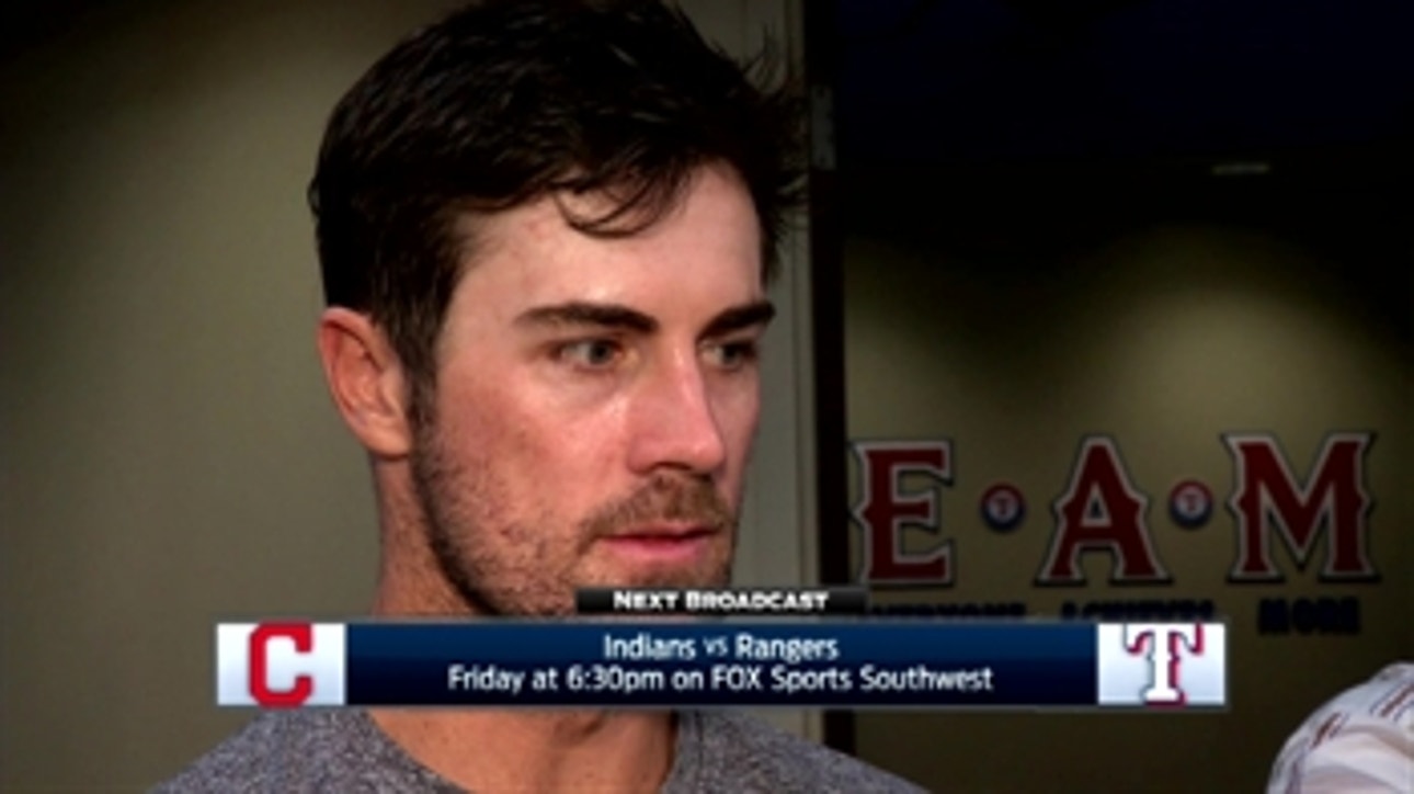 Cole Hamels on shutting out Cleveland, Rangers win