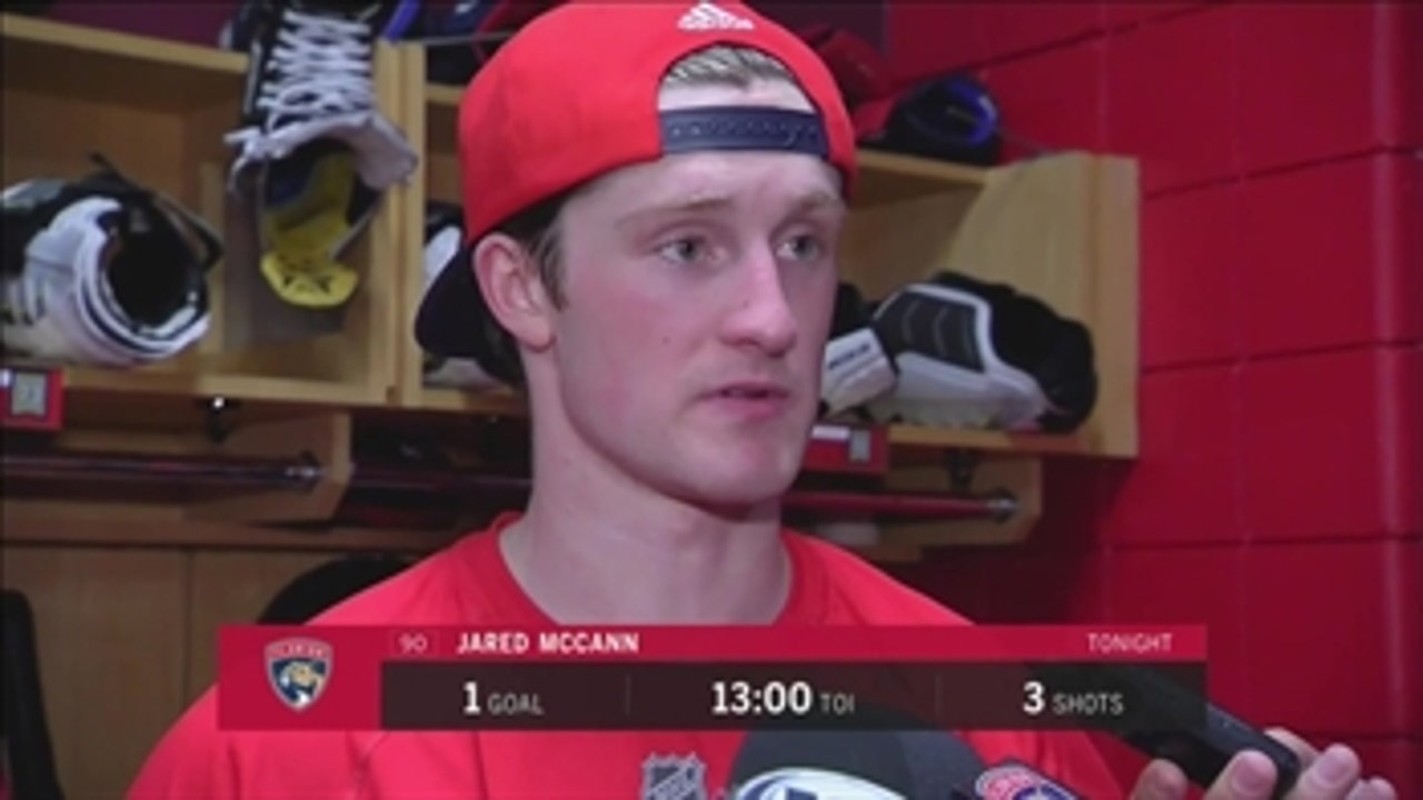 Jared McCann says Saturday's 1st period was one of Panthers' worst