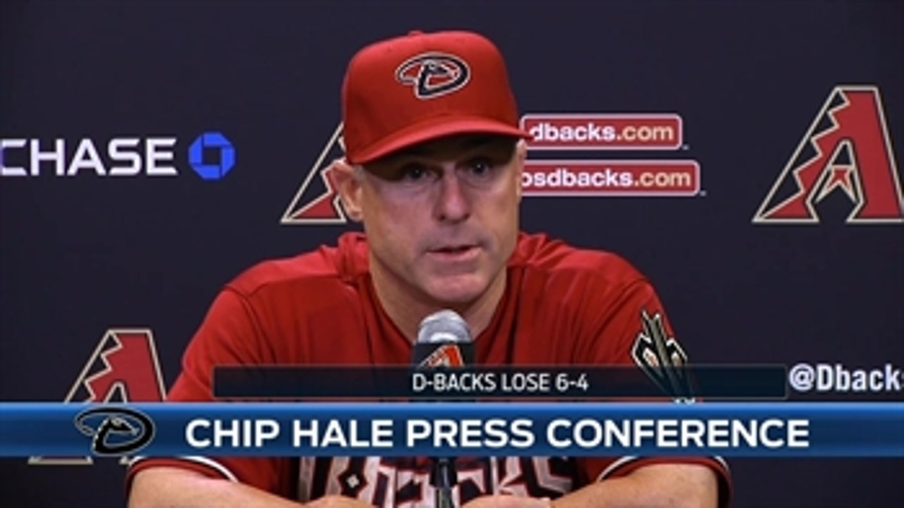 Hale on Rubby, loss to Rockies