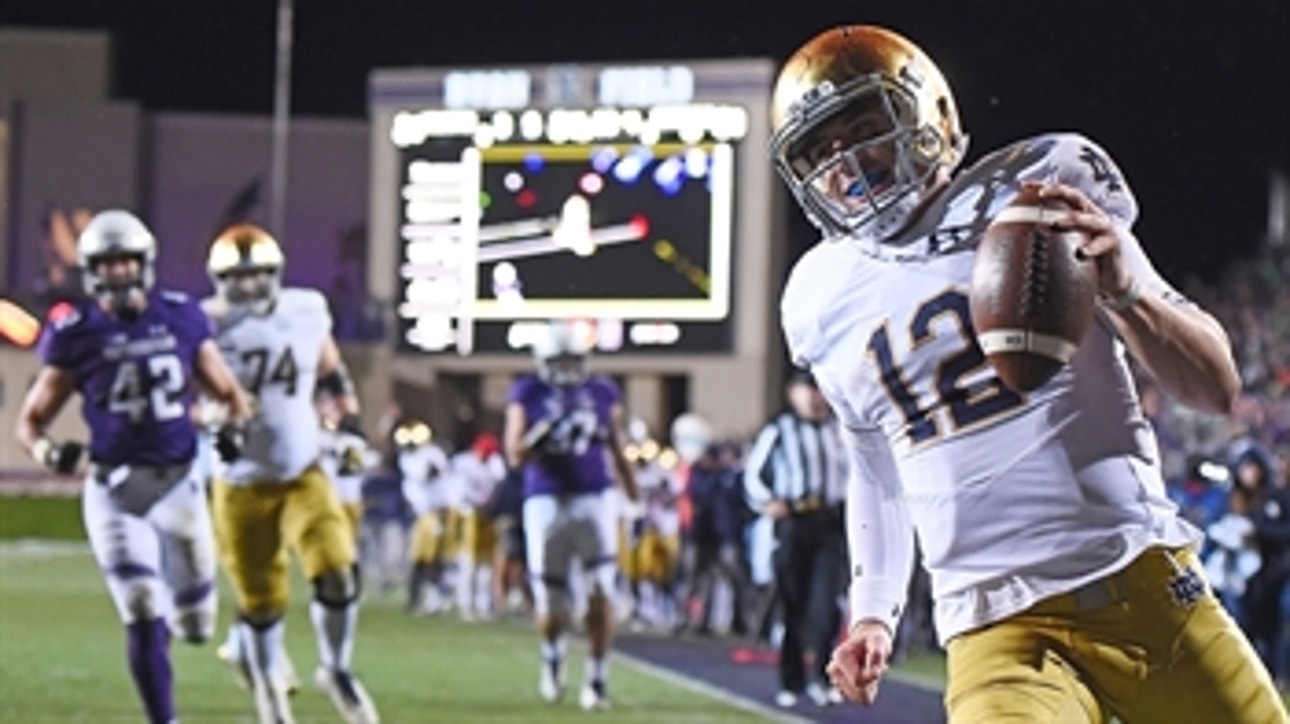 Ian Book's 343 yard, 2 TD performance lifts No. 4 Notre Dame over Northwestern 31-21