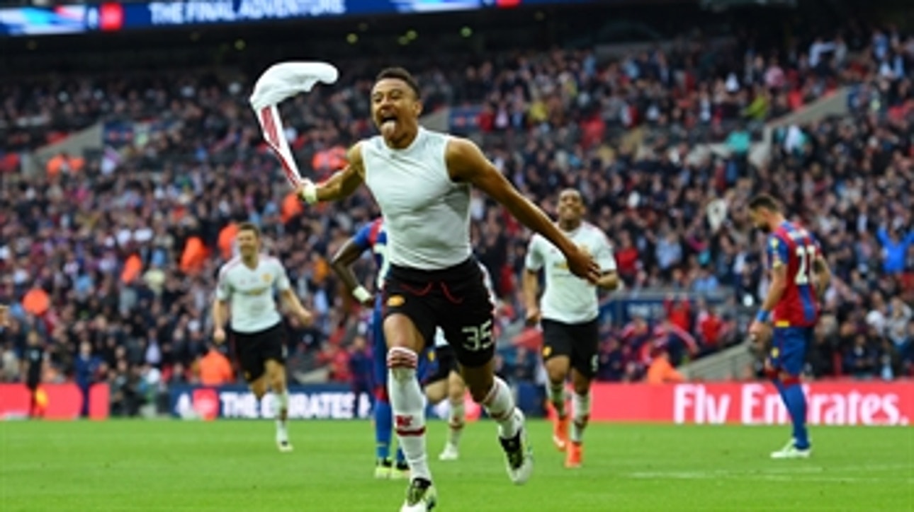 Lingard's upper-90 rocket puts Man United up 2-1 in extra time ' 2015-16 FA Cup Highlights