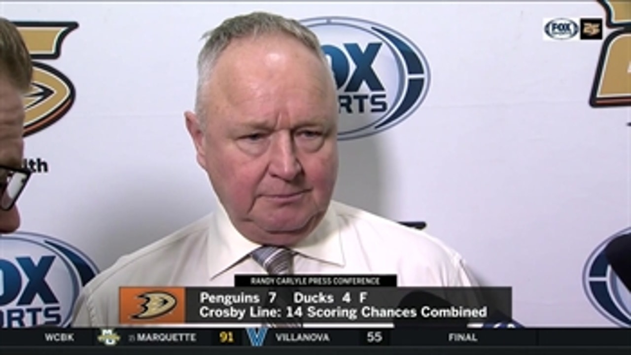 Randy Carlyle on the Ducks' 10th straight defeat