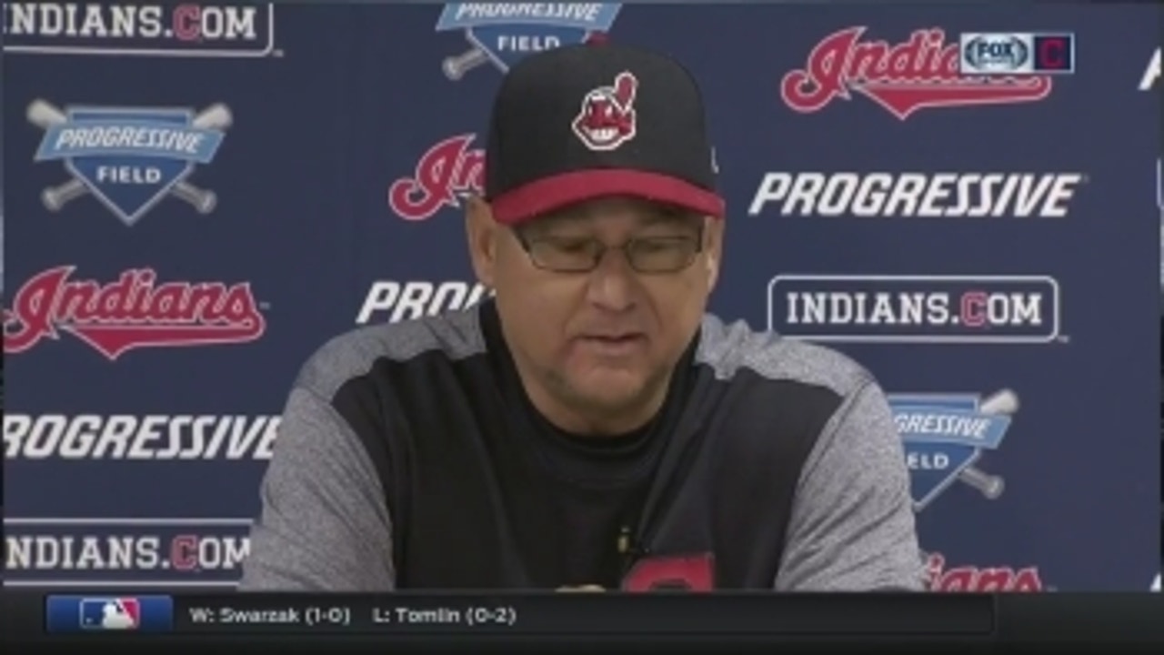 Francona finds silver lining with Tribe bullpen