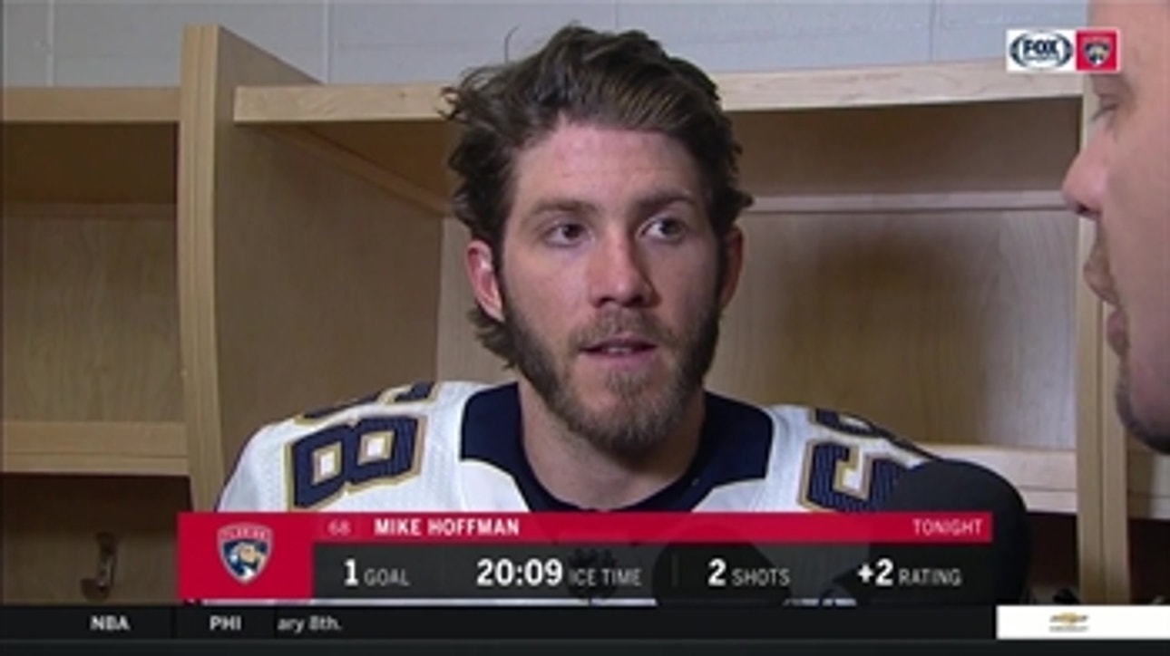 Mike Hoffman on Flames' strong push in 2nd period