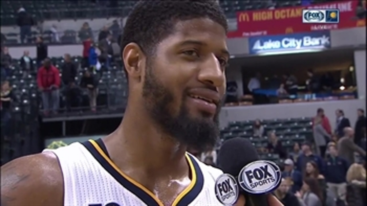 Paul George is all smiles after win over Chicago