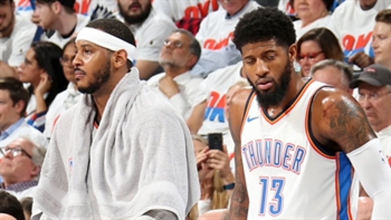 Cris Carter outlines why Paul George will stay with Westbrook, Melo on OKC Thunder