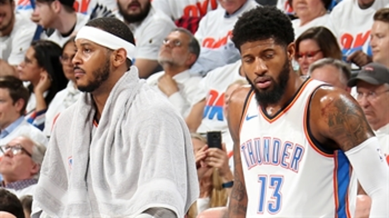 Cris Carter outlines why Paul George will stay with Westbrook, Melo on OKC Thunder