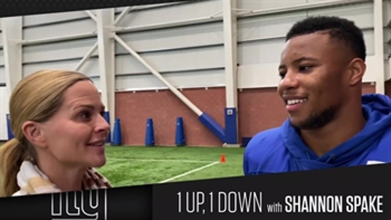 Giants RB Saquon Barkley talks Barry Sanders, Penn State and of course turkey ' 1 Up, Down with Shannon Spake