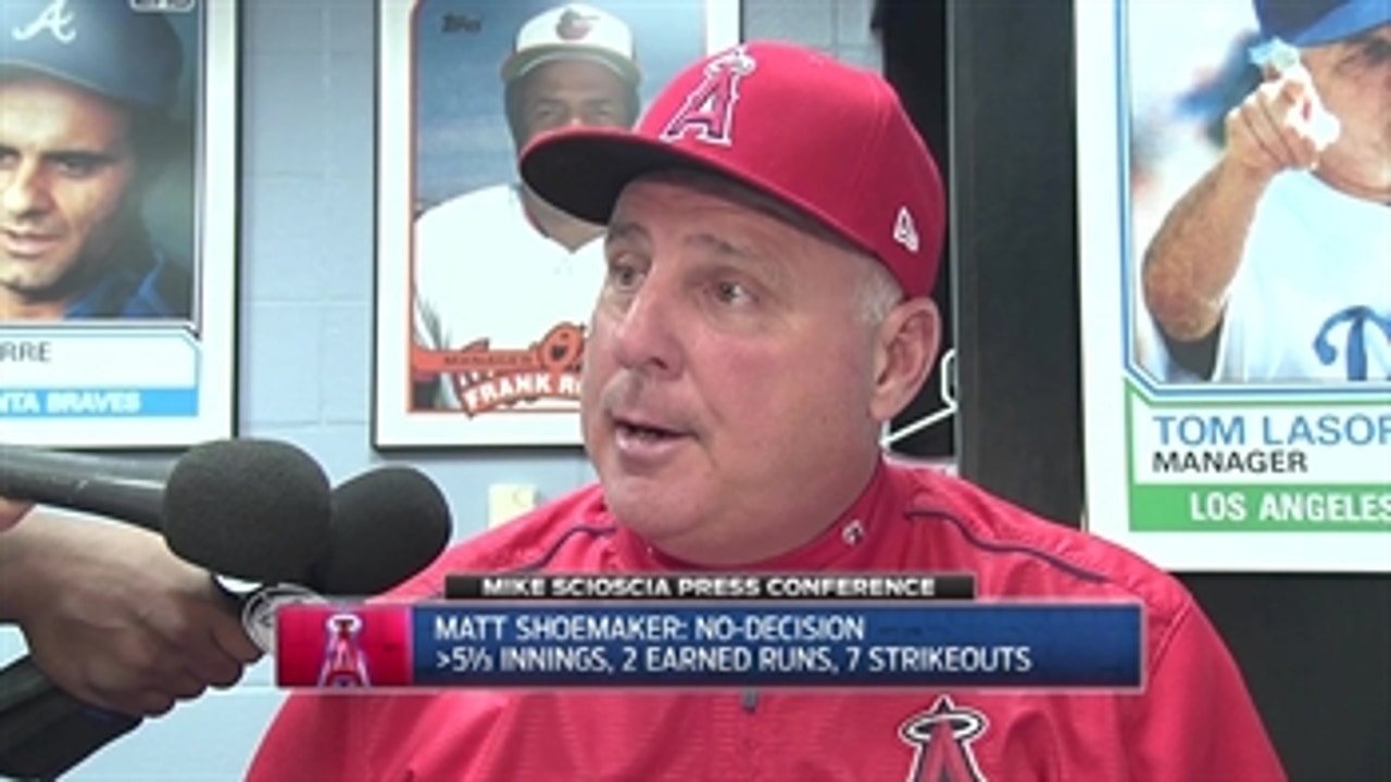 Scioscia postgame: When you're always coming from behind things can stall
