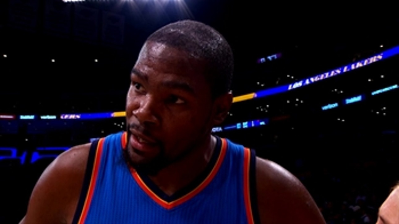 Durant: We had to muscle up some energy at the end of the game