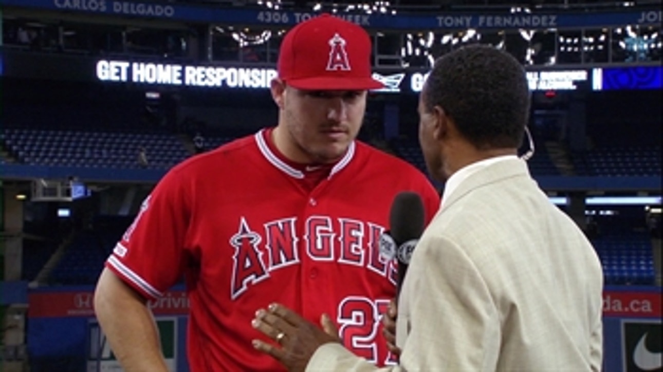 Mike Trout on his outstanding offensive performance tonight