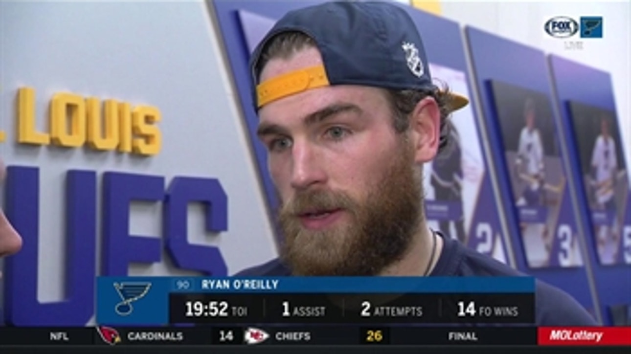 O'Reilly on Blues' 4-3 homestand: 'We're disappointed with it'