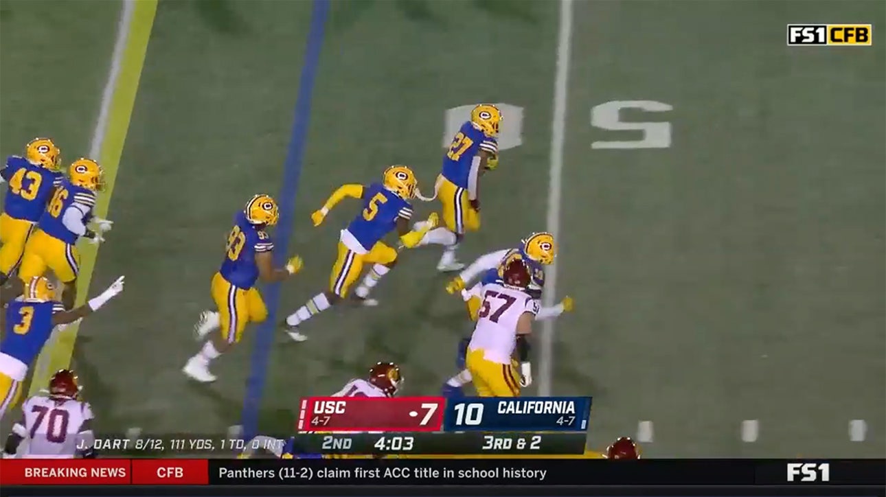 Gimme that! Trey Paster scoops-and-scores, extends Cal's lead