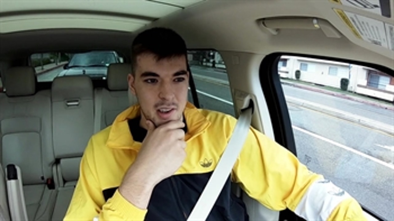 Ride along with Ivica Zubac through the rain