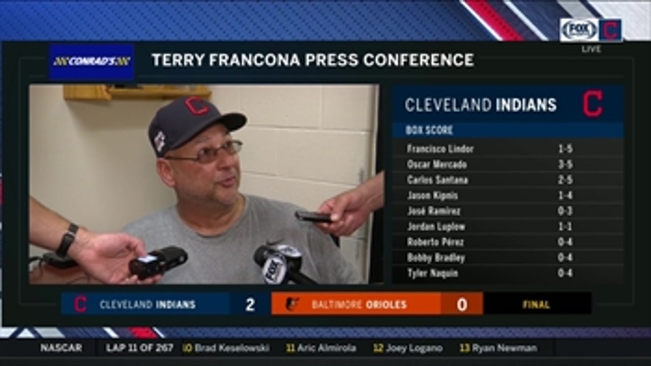 With offense struggling overall, Tito credits Santana, Bieber for delivering