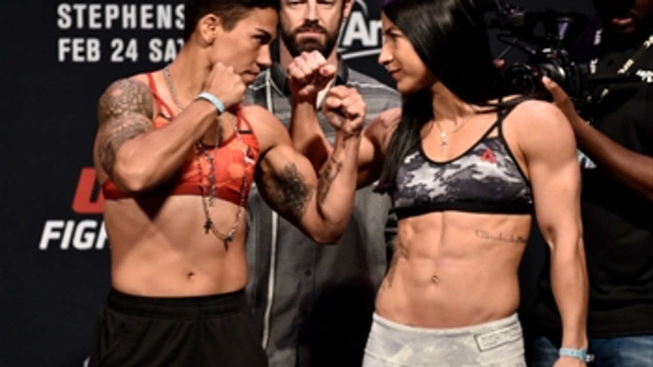 Jessica Andrade vs Tecia Torres face-off ' WEIGH-IN ' UFC on FOX