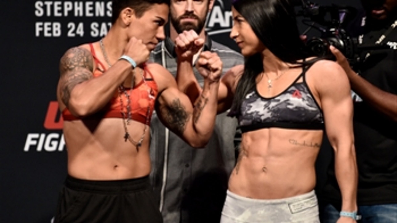 Jessica Andrade vs Tecia Torres face-off ' WEIGH-IN ' UFC on FOX