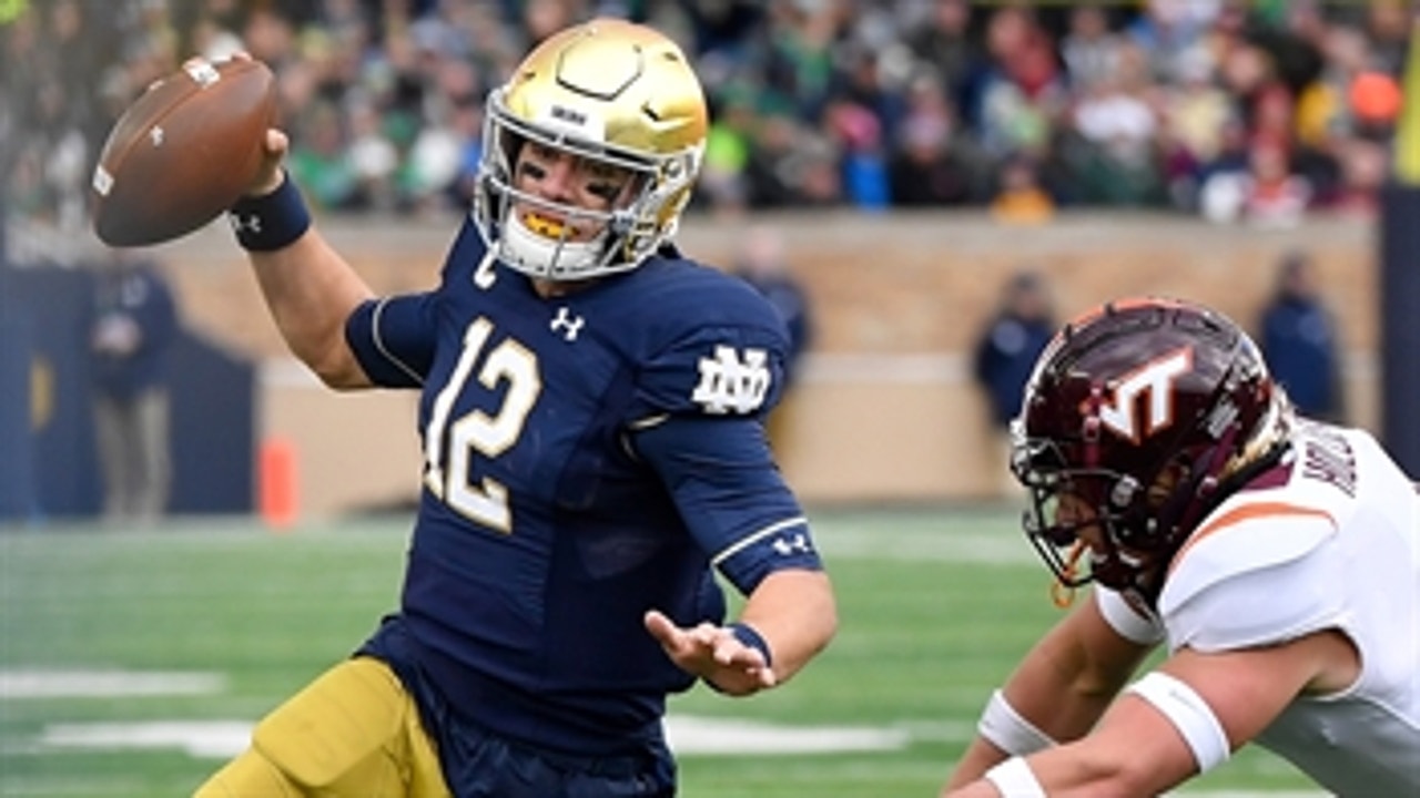 Notre Dame with last minute touchdown, escapes upset bid from Virginia Tech