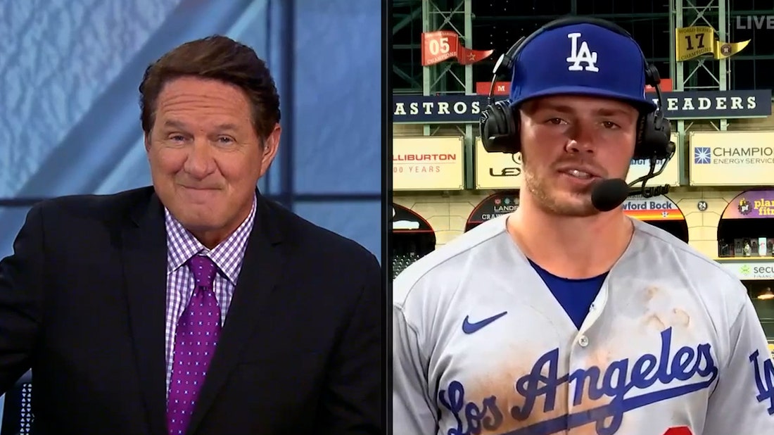 Gavin Lux on Dodgers fans' presence in Houston: 'It felt like we were at a home game'