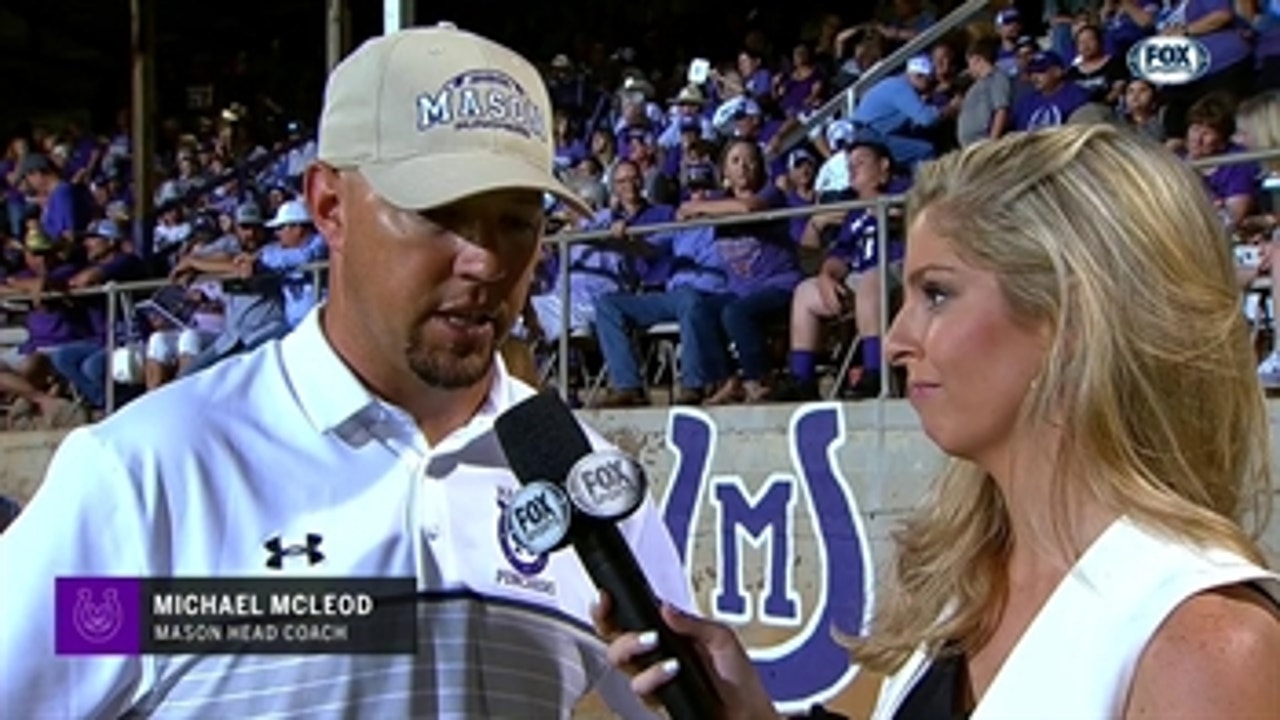 Mason Head Coach Michael McLeod Interviewed before Start of 2nd Half ' Texas Football Days Presented By Jack In The Box