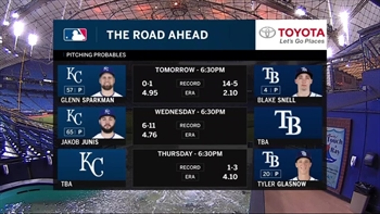 Blake Snell can help Rays set franchise scoreless streak in Game 2 vs. Royals