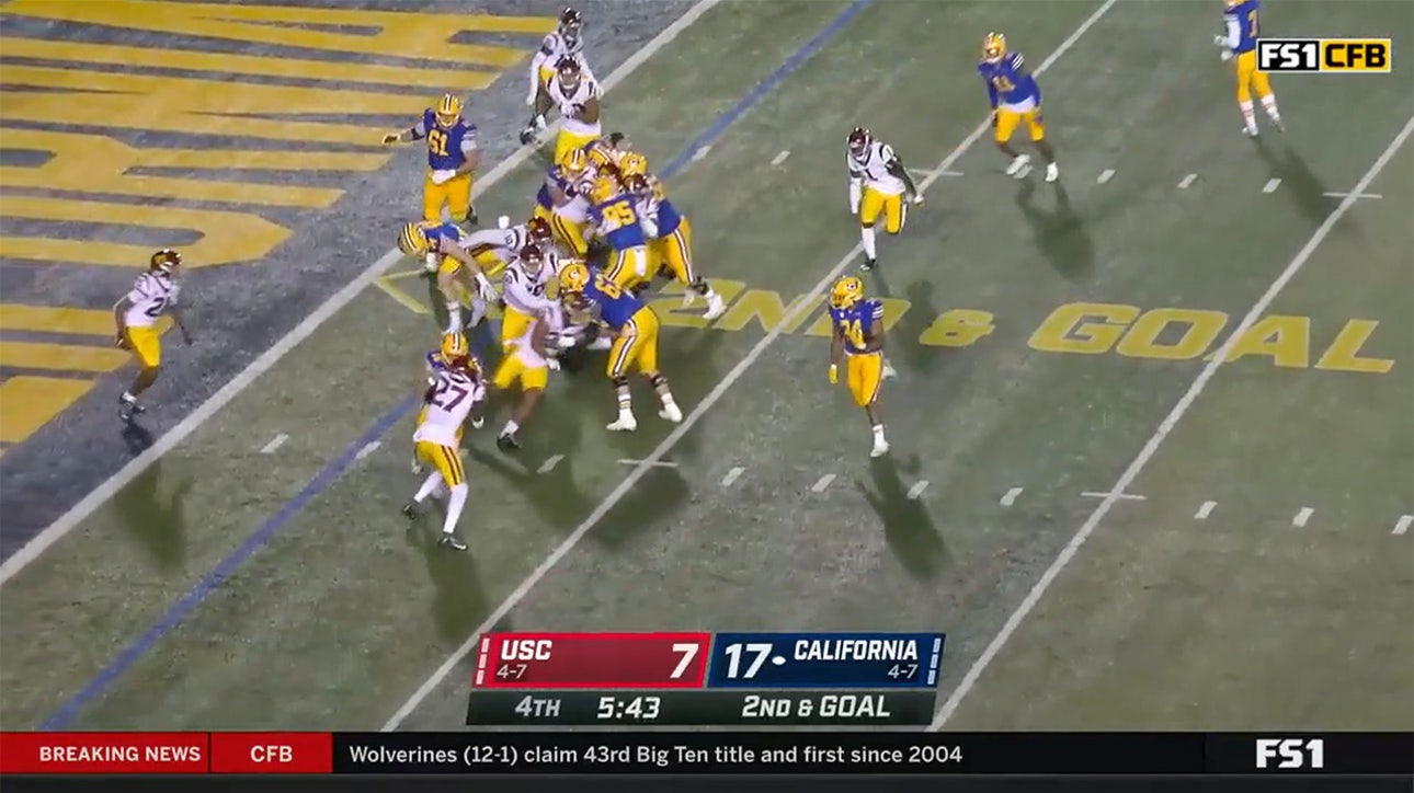 Christopher Brooks punches it in for his 2nd TD as Cal continues to pile it on against USC, 24-7