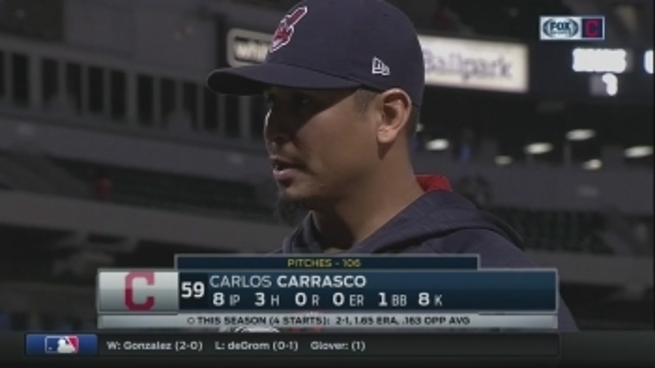 Carlos Carrasco breaks down his stellar 8-inning performance
