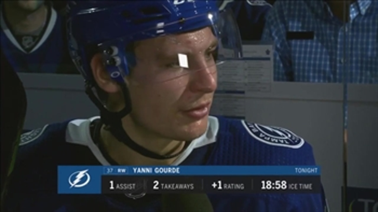 Yanni Gourde on beating Toronto: This felt like a playoff game