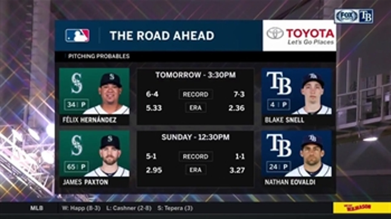 Blake Snell takes to the mound, looking for a way to knock off Mariners