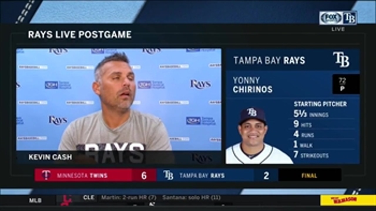 Kevin Cash on Yonny Chirinos, Rays offensive struggles