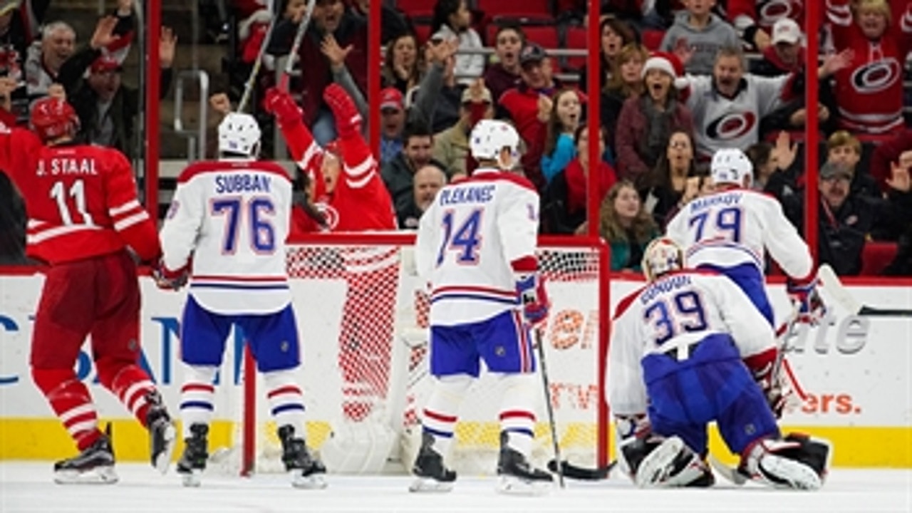 Jeff Skinner's two goals push Hurricanes past Canadiens