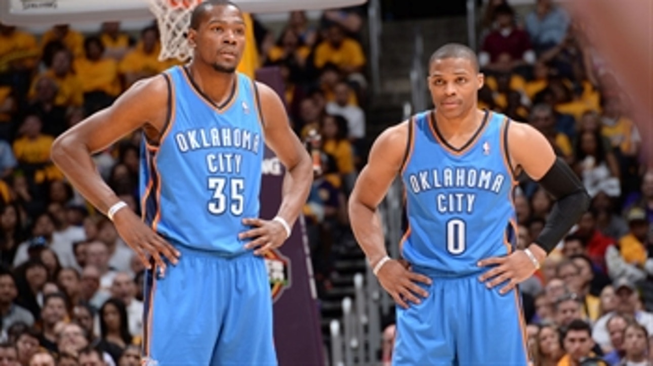 Durant, Westbrook combine for 91 pts in 2OT thriller