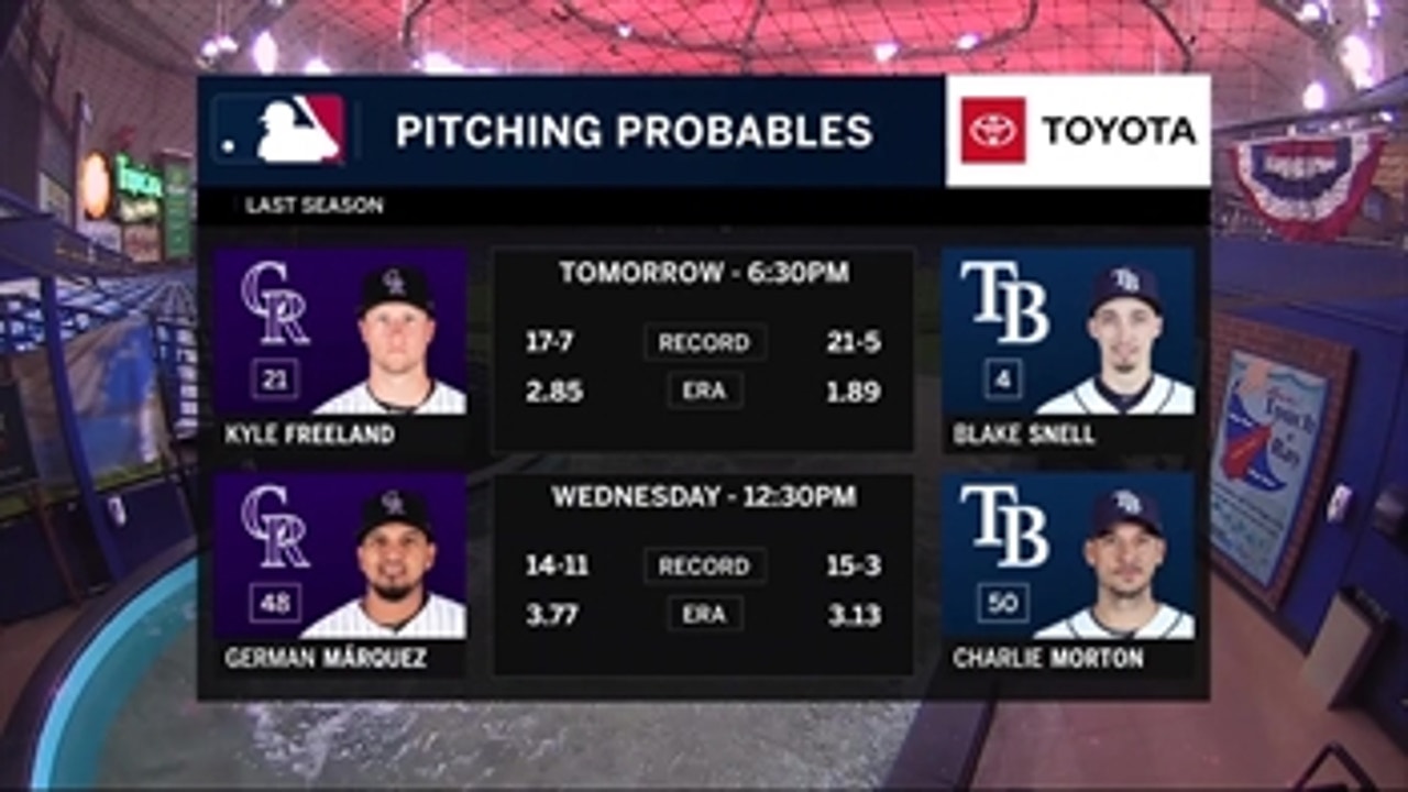 Blake Snell gets the call as Rays look for 5th straight win