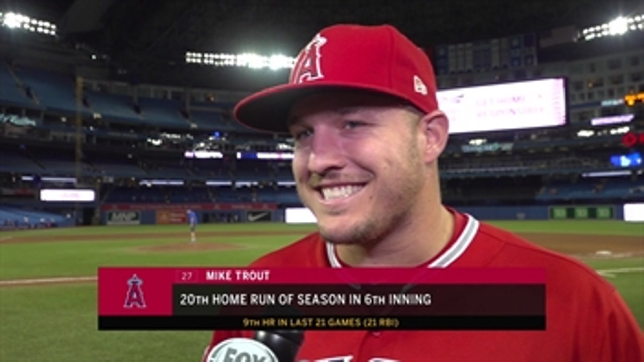 Just another day for Mike Trout hittin dingers and dodging Gatorade baths