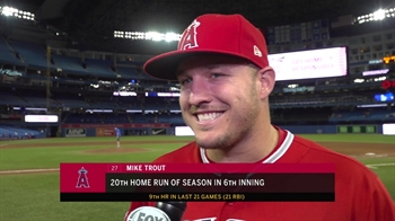 Just another day for Mike Trout hittin dingers and dodging Gatorade baths