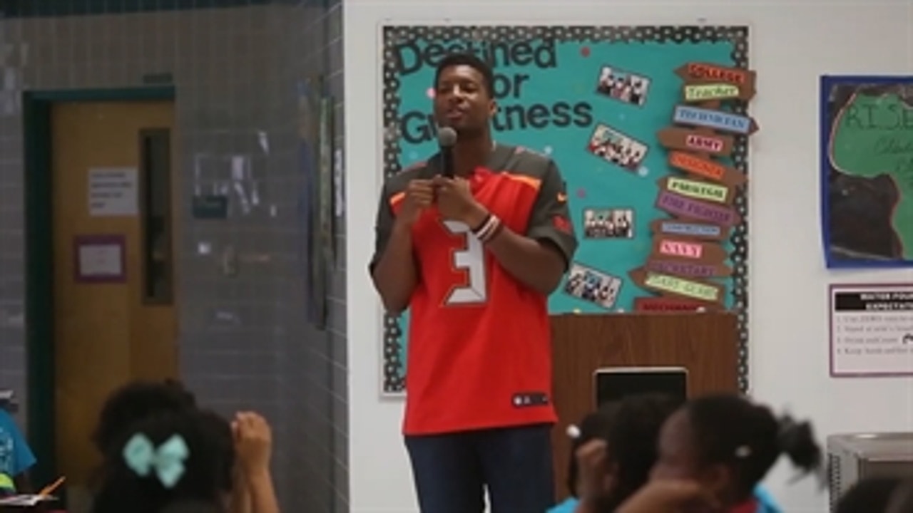 Jameis Winston sends controversial message in pep talk to kids