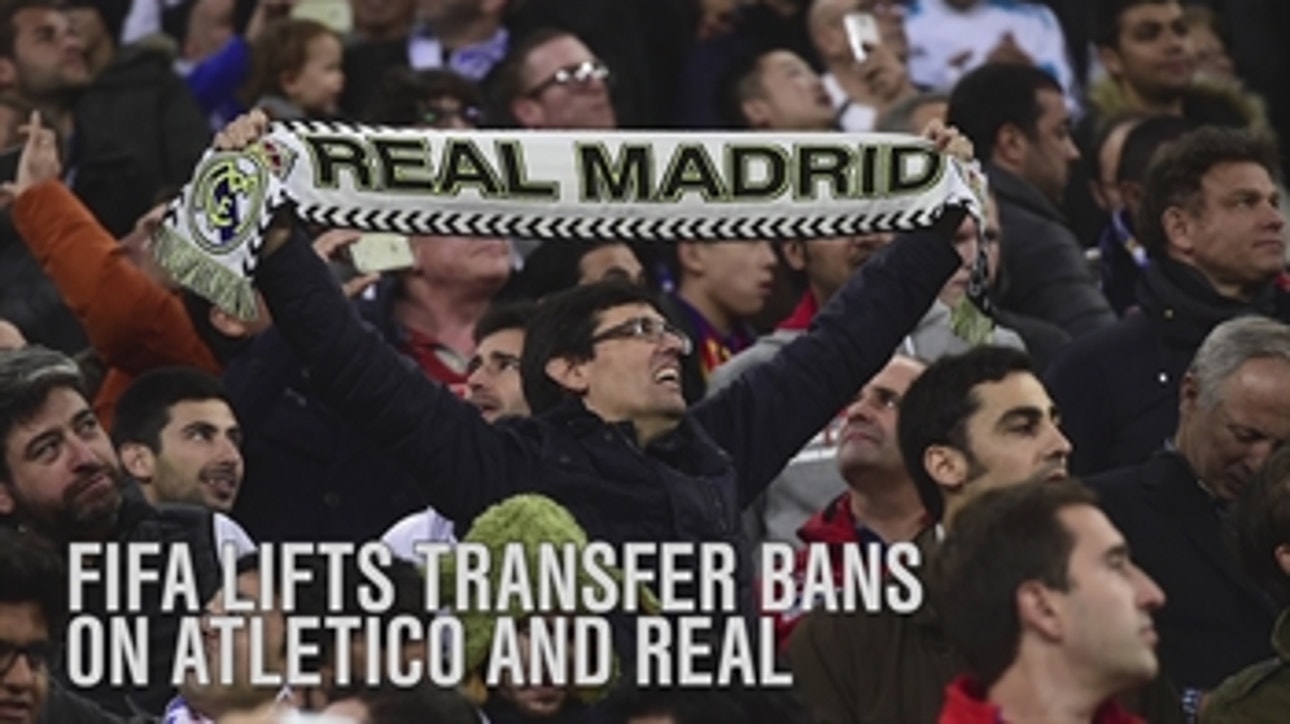 Happy day in Madrid: Transfer ban temporarily lifted