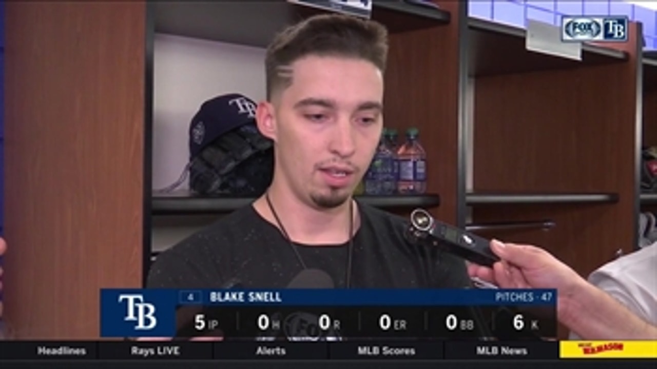 Blake Snell on pitching: 'Everything was really good today'