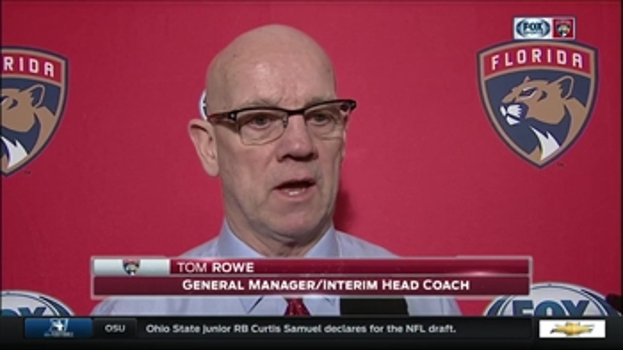 Tom Rowe: I think we followed our plan to a T tonight
