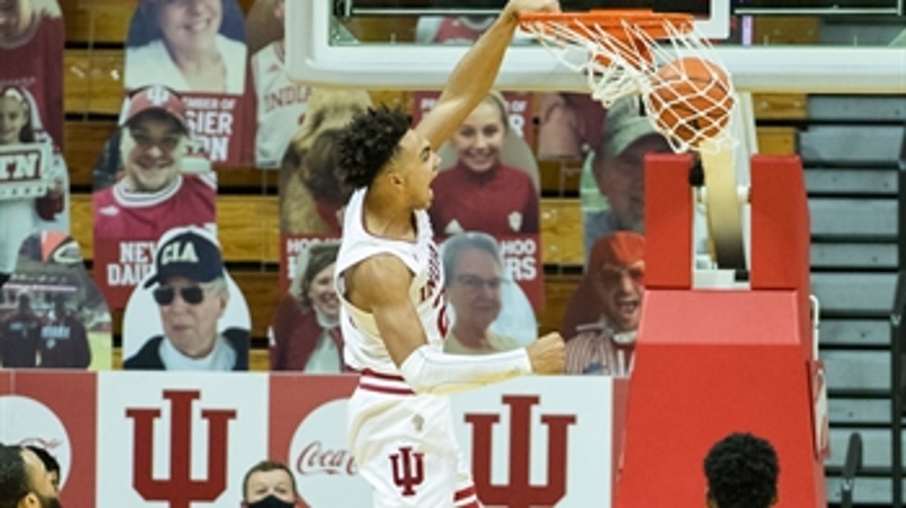 Trayce Jackson-Davis goes for 22 points & 15 rebounds as Indiana outlasts Maryland, 63-55
