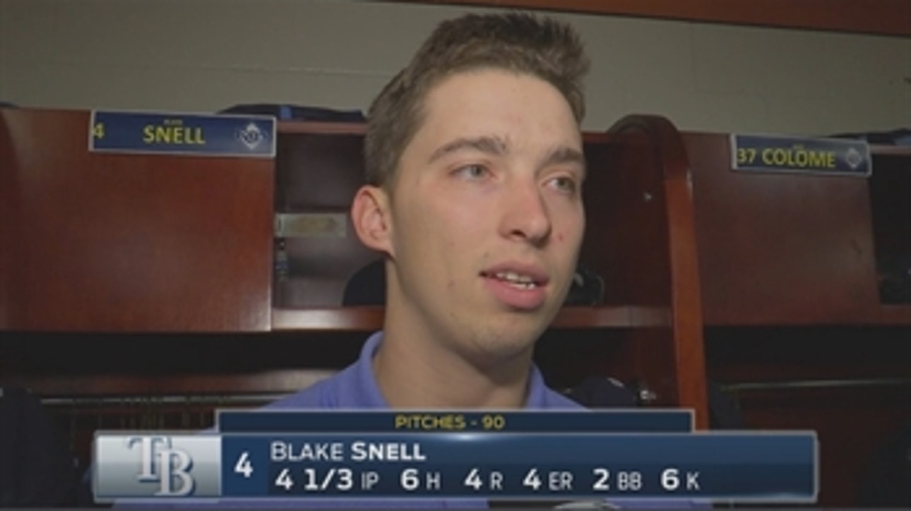 Rays' Blake Snell says he's 'content' with the way he battled back