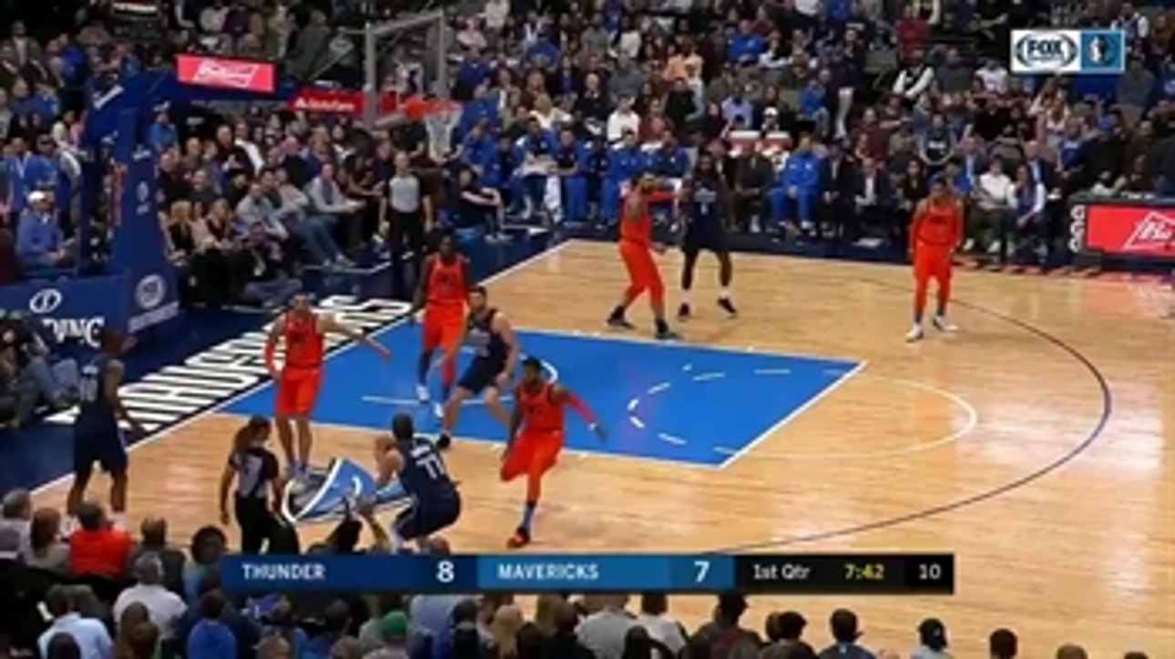 WATCH: DSJ, Luka Doncic help Mavs defeat Thunder 105-103