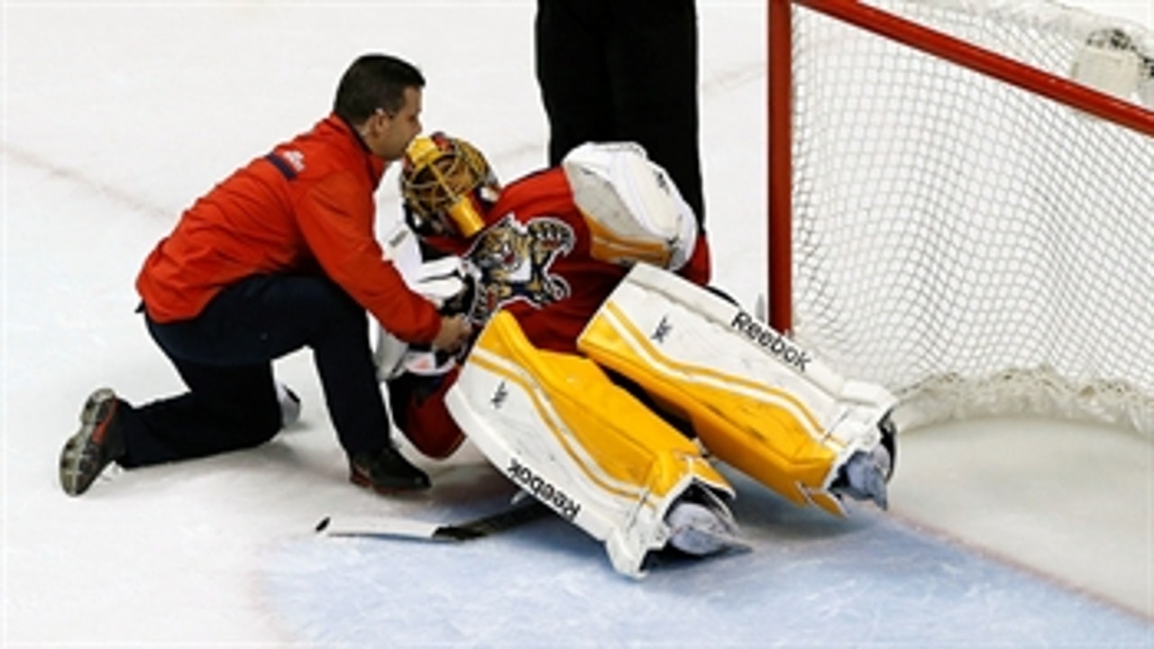 Panthers' goaltending coach nearly called into emergency action in loss to Toronto