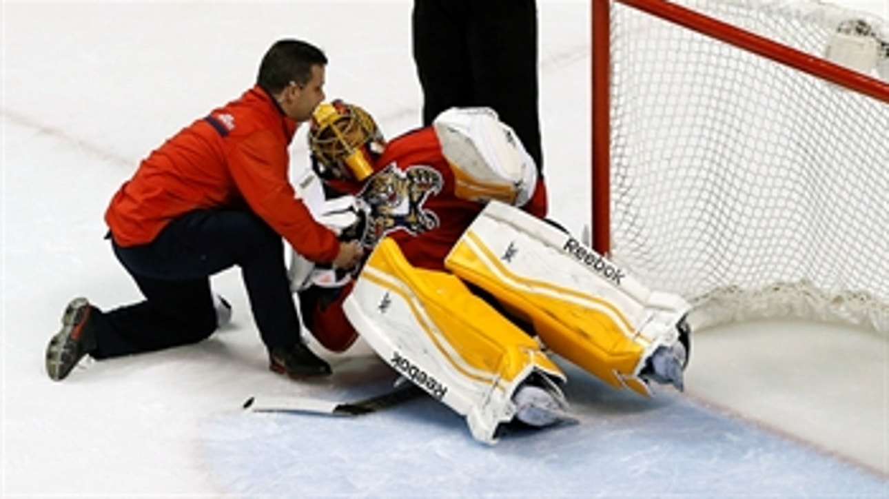 Panthers' goaltending coach nearly called into emergency action in loss to Toronto