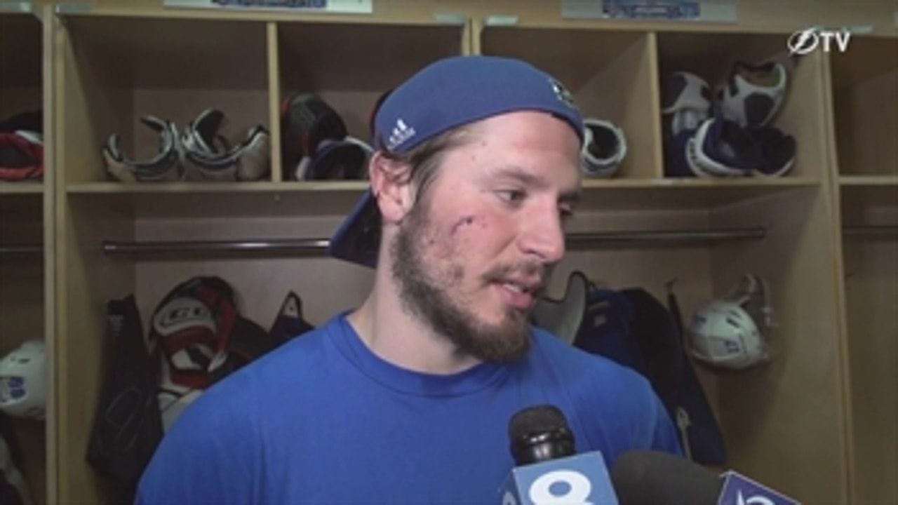 J.T. Miller on the state of his face, getting ready for Game 4