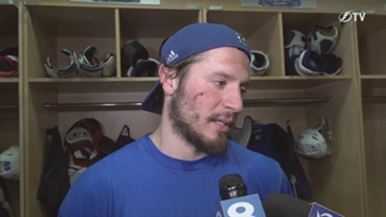 J.T. Miller on the state of his face, getting ready for Game 4