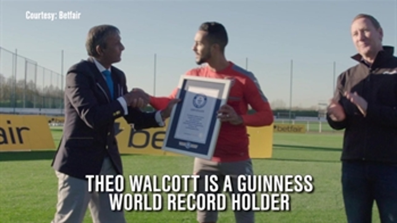 Theo Walcott is now a Guinness World Records holder