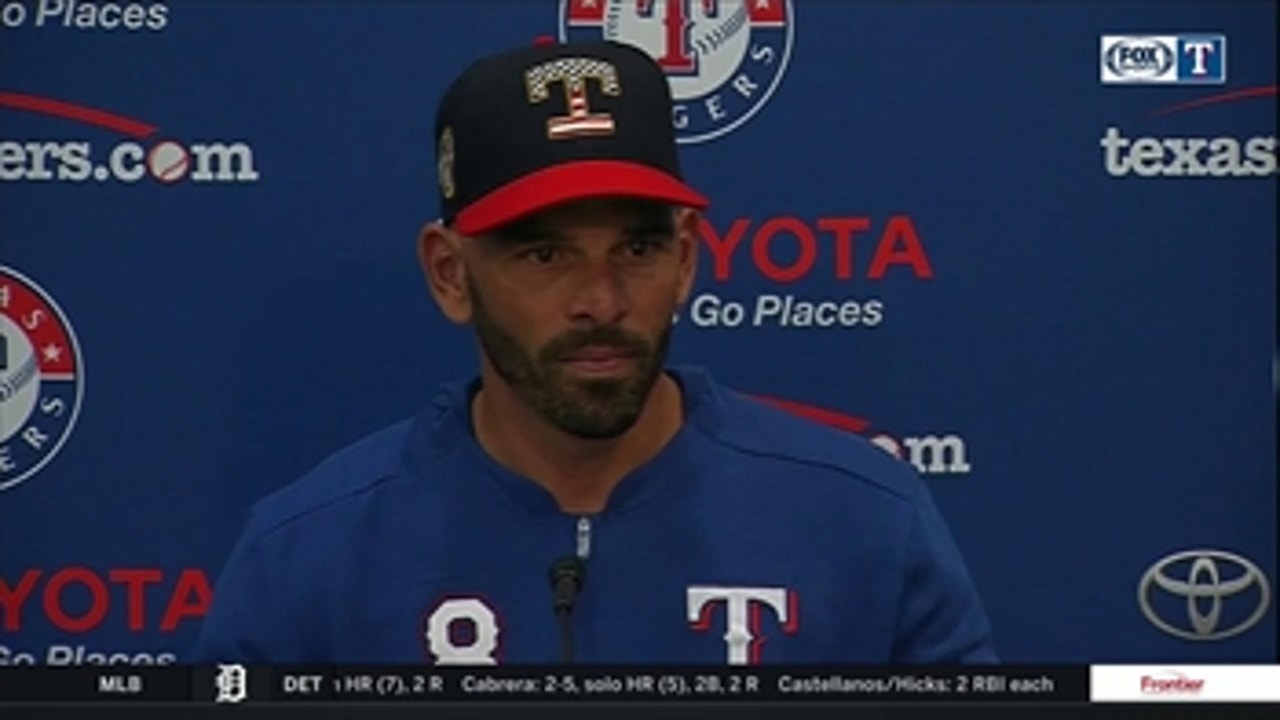Chris Woodward on Odor's night at the plate, Rangers win