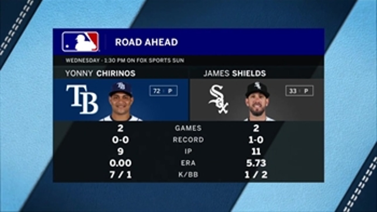 Yonny Chirinos, James Shields square off in Rays-White Sox finale