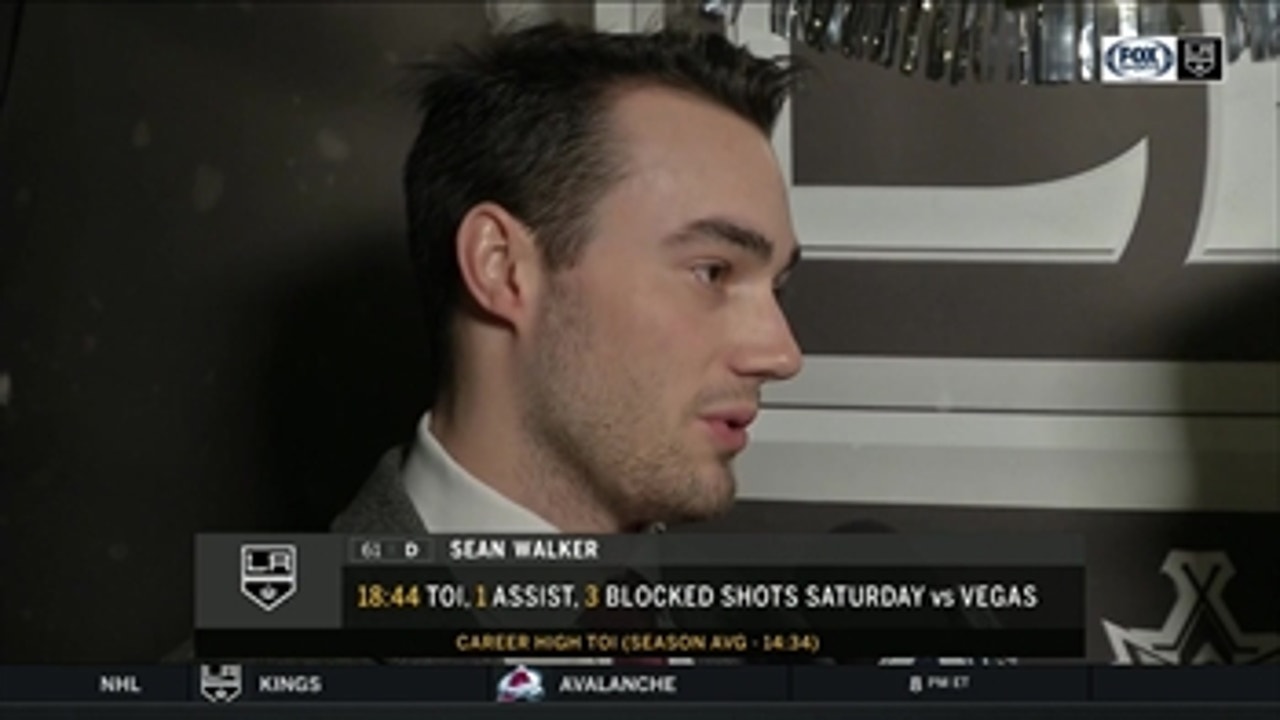 Sean Walker excited about the D line's production for LA Kings